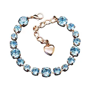 Aproce "Klasika II (Aquamarine)" ar Swarovski™ kristāliem