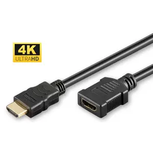 MicroConnect HDMI cable 2.0 male-to-female 0.5 m, 18 Gbit/s, ARC, black