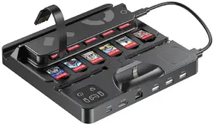 Charging Station Unitek G1005ABK01 with Power Switch and Game Card Reader