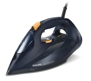 Паровой утюг Philips 7000 series DST7060/20 3000 Вт Синий/Желтый с подошвой SteamGlide Elite, постоянным паром 55 г/мин и паровым ударом 250 г