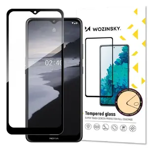 5D Nokia 2.4 rūdīta stikla aizsargstikla ekrāna aizsargstikls [Full Glue] - melns