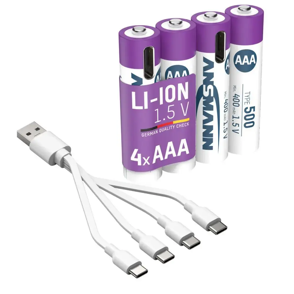 Uzlādējams AAA Li‑Ion akumulators ANSMANN 1311-0028 Photo 6