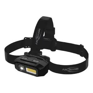 Headlamp ANSMANN HD800RS 800 lm — rechargeable head torch with adjustable beam
