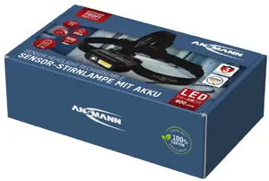 Lukturi ANSMANN HD800RS 800 lm — uzlādējams galvas lukturis ar regulējamu staru