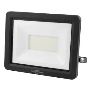 Flood work light ANSMANN WFL30W — LED 30 W, 3300 lm, aluminium housing, beam angle 110°, AC-powered, black