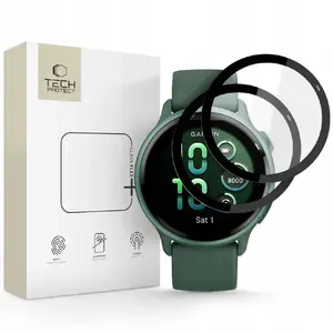 Гибридное защитное стекло Hofi Glass Flex+ (2 шт.) для Garmin Vivoactive 6, чёрное