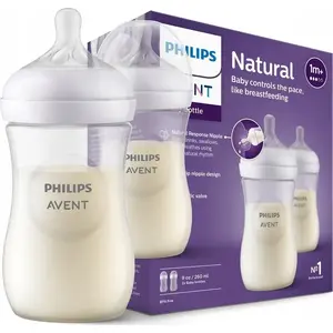 Barošanas pudele Avent 260 ml, modelis SCY903/02, komplekts 2 gab.