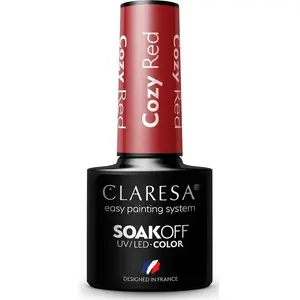 Nail polish hybrid Claresa Cozy Red 5 g - Claresa Soak Off UV/LED Color