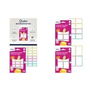 Name labels AVERY NAME48C assorted colors – printable adhesive address/name stickers, assorted color sheets