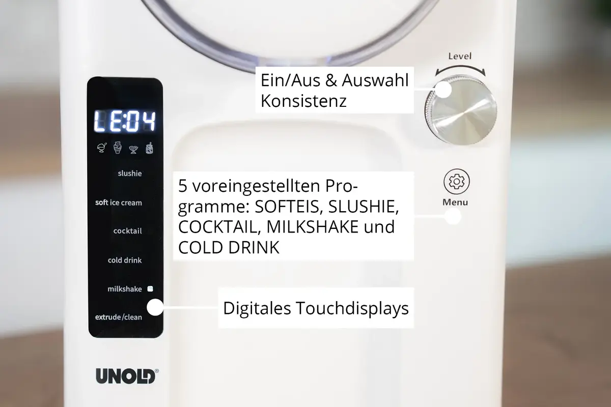 Unold 2in1-Slush and Soft Ice Cream Machine Sofie 48950 Photo 4