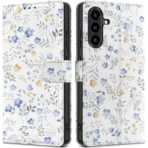 Phone Wallet Case Spigen for Samsung Galaxy A56 5G — Tech-Protect Wallet Spring Flowers