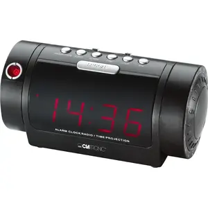 Clatronic MRC 832 P Digital Clock Radio with AM/FM Tuner and LED Display