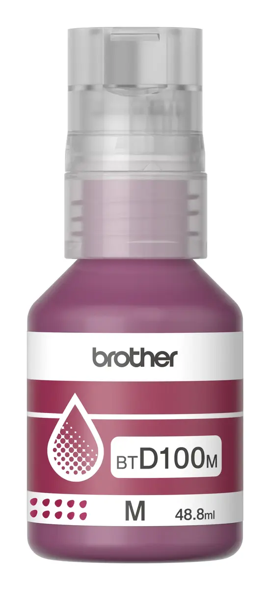 Brother BTD100M magenta tintes pudele Photo 2