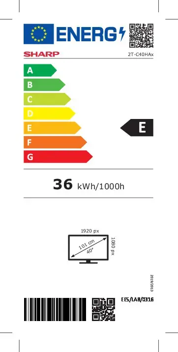 Sharp 40HA1205E Full HD LED televizors Photo 6