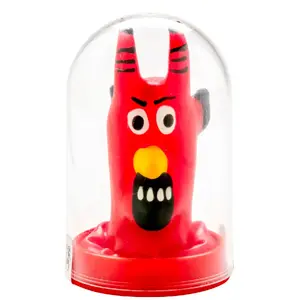 Презервативы CONDOMERIE HANDPAINTED RED DEVIL D-243123 — сувенирный рисунок вручную