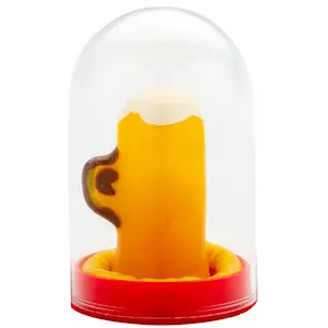 CONDOMERIE condom Handpainted Beer Glass D-243148 — novelty shaped condom