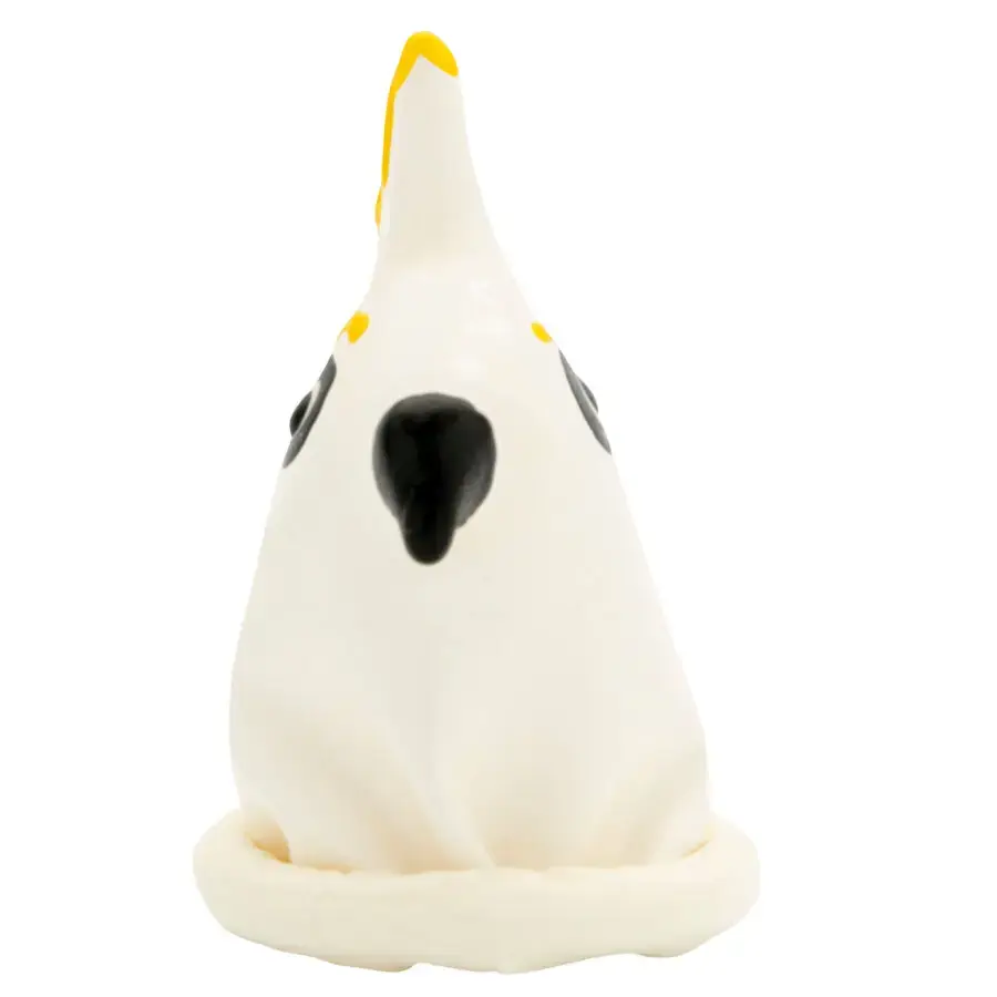 CONDOMERIE Handpainted Parrot White D-243159 condoms Photo 5
