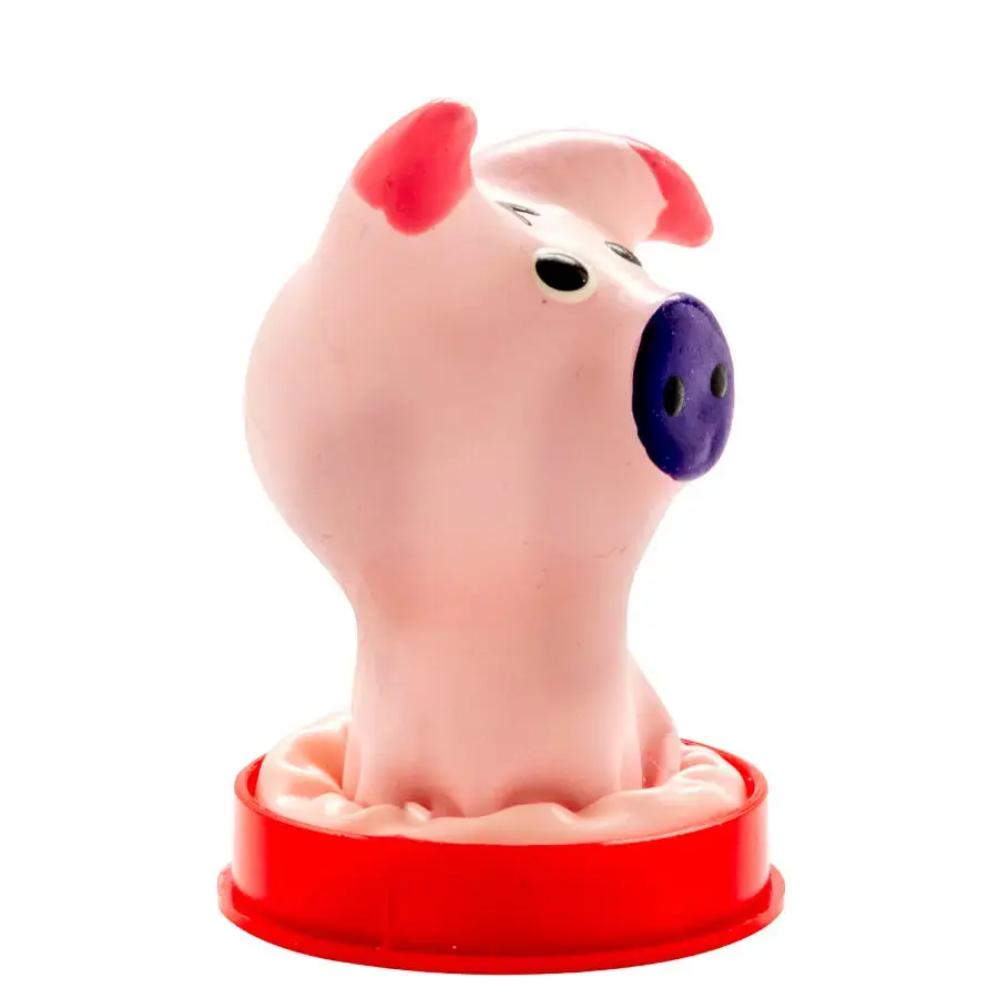 CONDOMERIE Handpainted Pig Head D-243191 novelty condom Photo 2