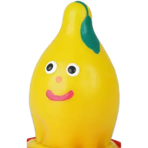 Condoms CONDOMERIE HANDPAINTED LEMON D-243232 – flavored/novelty condoms, single pack