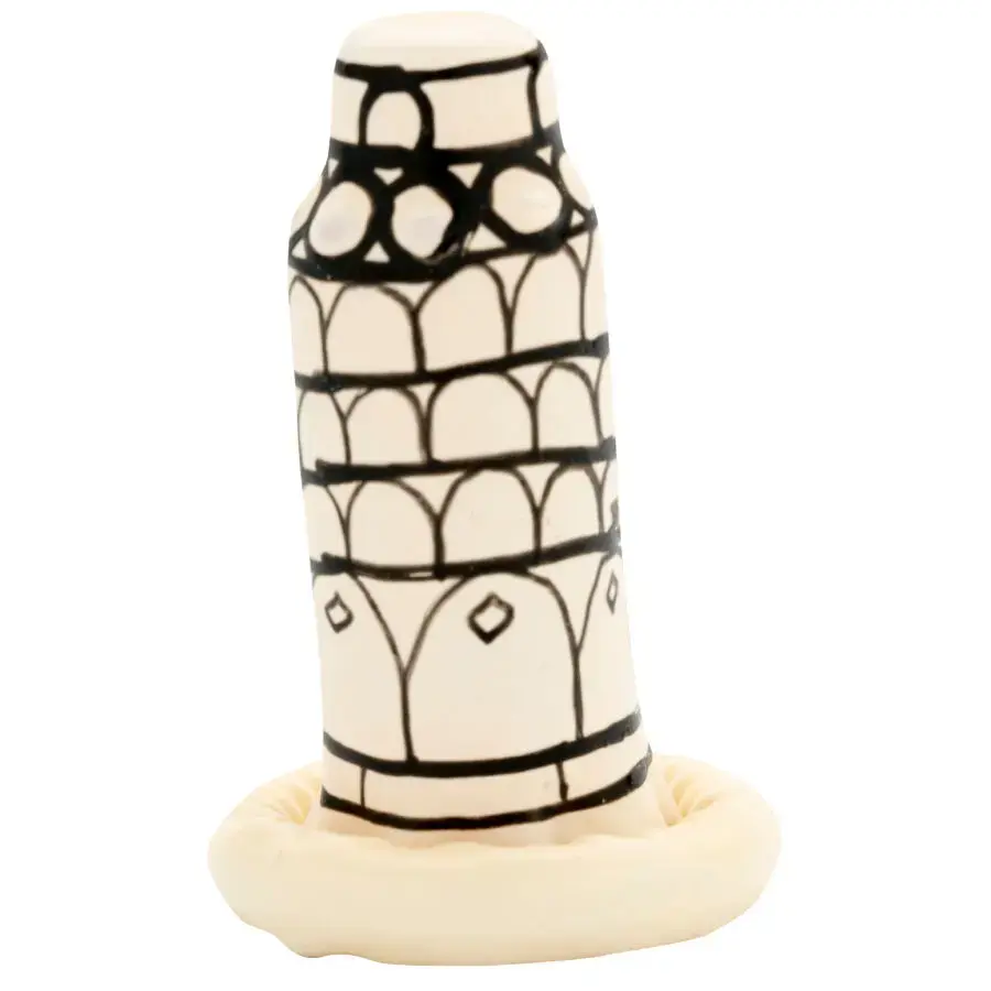 CONDOMERIE condom Pisa Tower Handpainted D-243238 Photo 4