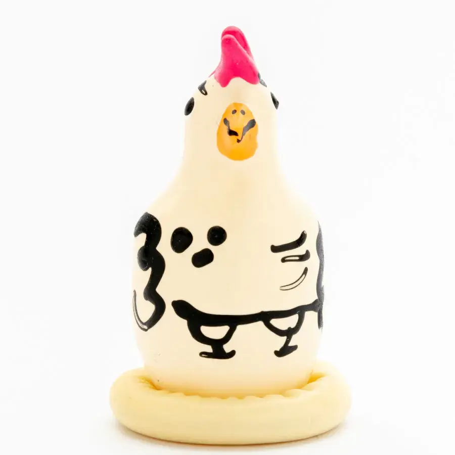 CONDOMERIE Cocky Rooster Handpainted novelty condoms Photo 5