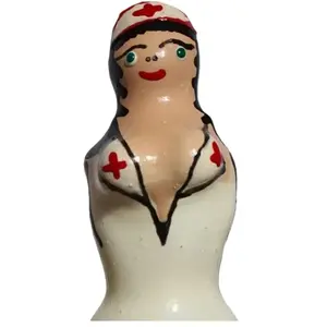 CONDOMERIE novelty condoms Handpainted Nurse Blond D-243274 – novelty flavored/illustrated condom