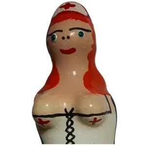 CONDOMERIE Handpainted Nurse Redhead condom – novelty design, single latex condom