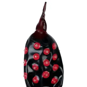 Condoms CONDOMERIE HANDPAINTED BLACK FAKIR XL – novelty black, XL size