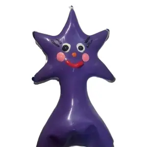 Condoms CONDOMERIE HANDPAINTED HAPPY STAR XL – large size, textured/novelty design