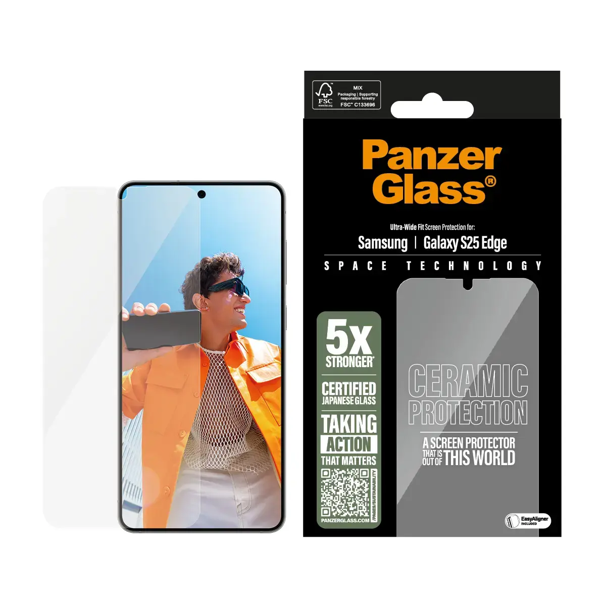Защитное стекло PanzerGlass Samsung S25 Edge Photo 2