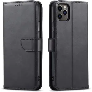 Чехол-книжка Riff для Samsung Galaxy S10 — черный, защитный с отделениями для карт