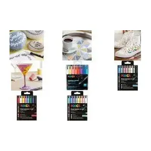 Marķieri POSCA PC-1MR Soft Color komplekts, POSCA 8 gab., mīksts galu 0,7–1,0 mm