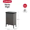 Atkritumu tvertne Curver Verto High 54L Photo 3