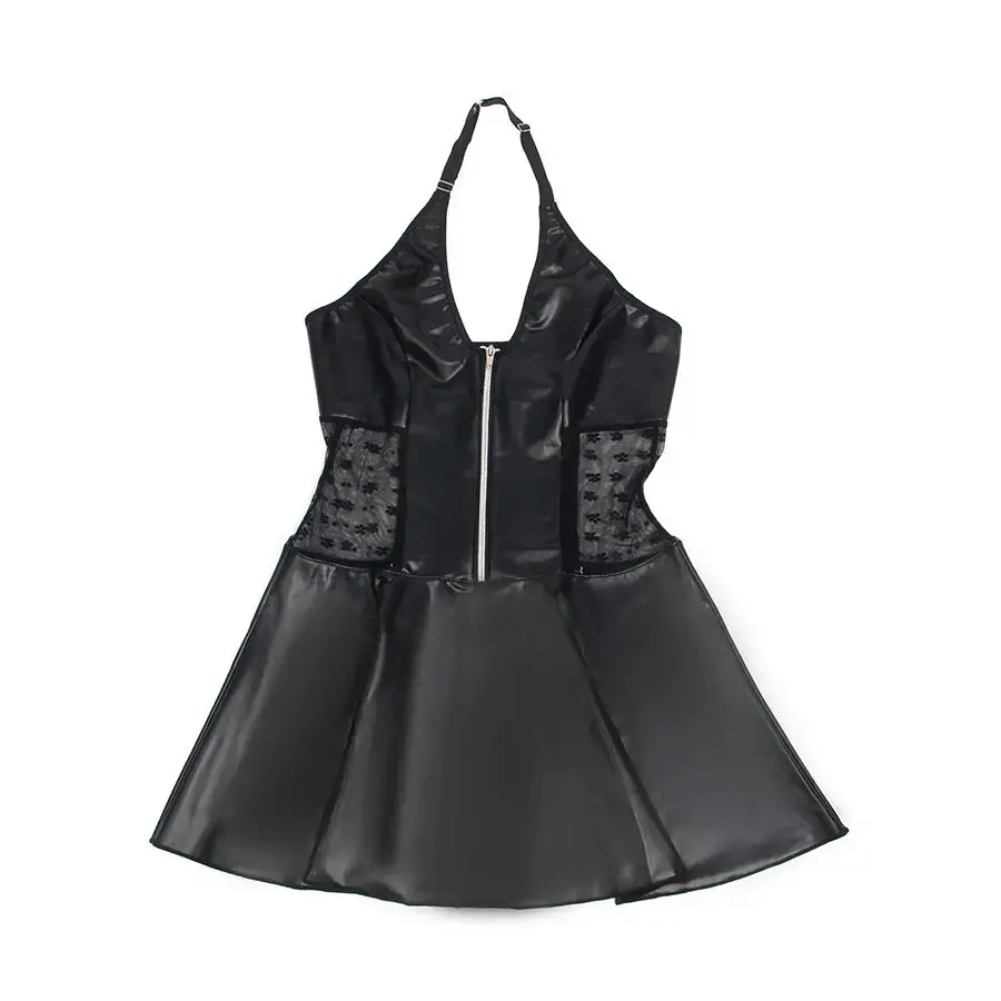 Кожаное платье SUBBLIME 957704 — чёрное S/M Photo 5