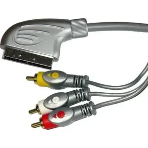 Scart to RCA cable Cabletech KPO3419-1.5 1.5 m silver