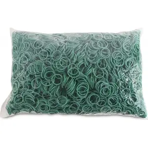 Elastic bands Office Products, diameter 20 mm, cross-section 1.5×1.5 mm, 60% rubber, 1000 g pack, green