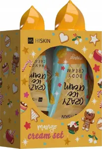 Hand cream and body cream set Alkotest HISKIN_SET Crazy Ice Cream Mango — hand 60 ml, body 200 ml