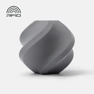 Filament BambuLab PLA Matte 1.75 mm 1 kg with Reusable Spool — Ash Grey