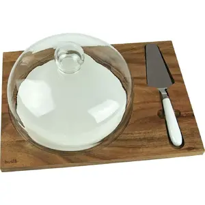 Serving board Husla 73976 with Dome for Cheese and Pastries