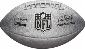 Amerikāņu futbola bumba Wilson NFL Duke Metallic Edition WTF1827XB sudraba 9. izmērs