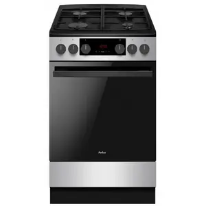 Cooker AMICA 523GEH3.33ZpTsDFA PIZZA oven, freestanding gas cooker, Energy class A