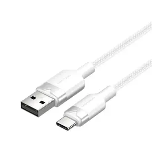 USB 2.0 A to USB-C cable Vention CTNWH 3A 2 m white
