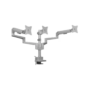 Monitor Mount ICY BOX IB-MS525-T 30" Grey Silver Clamp Grommet