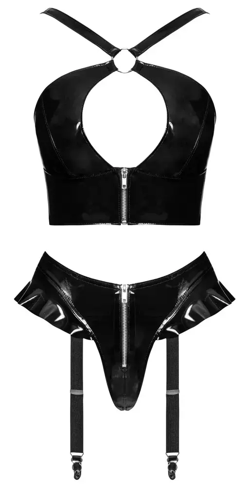 Black Level Underwear Vinyl Top & Thong L Photo 10