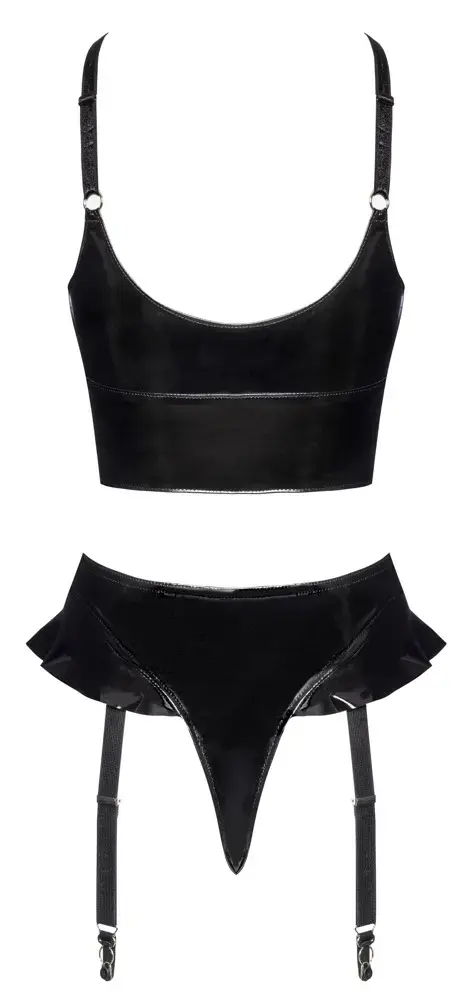 Black Level Underwear Vinyl Top & Thong L Photo 11