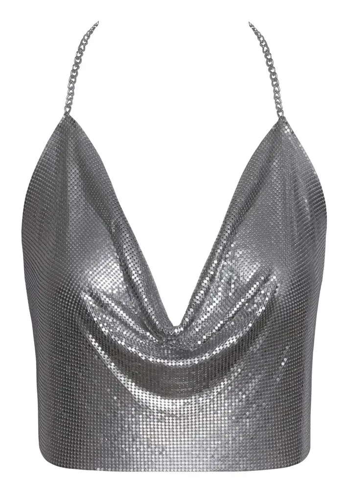 Cottelli Collection Top Metal Silver 24504966001 кроп-топ Photo 6