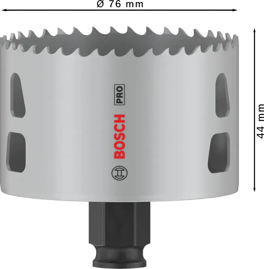 Caurumu zāģis Bosch PRO Multi Material PC Plus 44/76 mm Photo 2