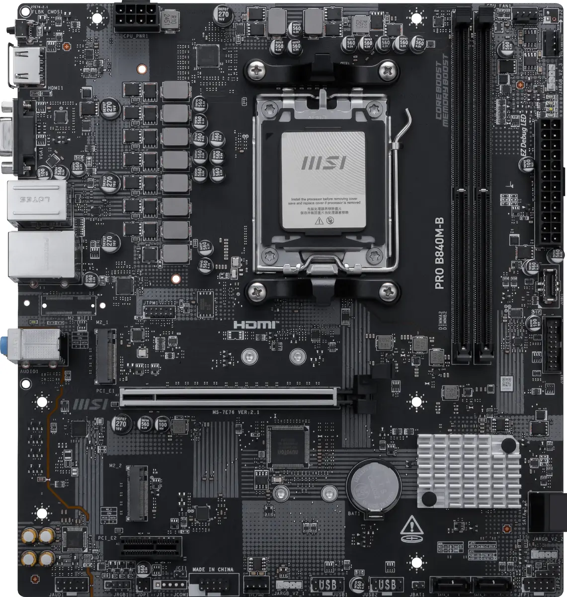 Материнская плата MSI PRO B840M-B Photo 2