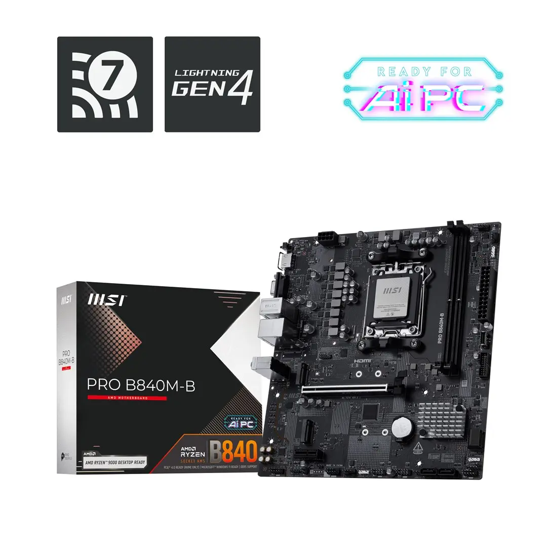 MSI PRO B840M-B mātesplate AMD B840