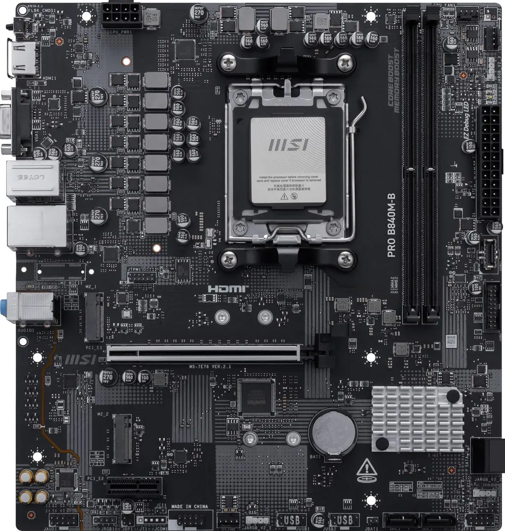 Mātesplate MSI PRO B840M-B Photo 4